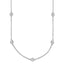 Sterling Silver Rhodium-Plated Cable Chain Necklace 1.4mm - Sophia Jewelers