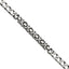 Sterling Silver Mens Antiqued Brushed Curb/Circles Bracelet