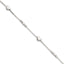 Fancy Bead and Heart Bracelet in Sterling Silver, 5.4mm, 7 Inch - Sophia Jewelers