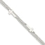 Double Cross Two-Strand Bracelet in Sterling Silver, 15.7mm, 7 Inch - Sophia Jewelers
