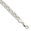 Five-Strand Braided Bracelet in Sterling Silver, 8.3mm, 7 Inch - Sophia Jewelers