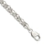 Fancy Ring Byzantine Link Bracelet in Sterling Silver, 7.3mm, 7.5 Inch - Sophia Jewelers