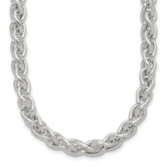 Sterling Silver Polished Spiga Necklace