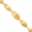 Sterling Silver Gold-plated Brushed w/ 1.25in ext. Bracelet