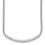 Sterling Silver Polished Twisted Bar Necklace
