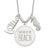 Sterling Silver Take Me to the Beach Necklace