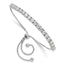 Cubic Zirconia Bolo Tennis Bracelet in Sterling Silver, 4.1mm Adjustable - Sophia Jewelers