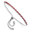 Red Enameled Hearts Bolo Bracelet in Sterling Silver, 2.95mm - Sophia Jewelers
