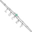 Enamel Clover Lucky Two-Strand Bracelet in Sterling Silver, 7.2 Inch - Sophia Jewelers