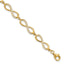 Cubic Zirconia Infinity Link Bracelet in Gold-Plated Sterling Silver - Sophia Jewelers