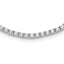 Sterling Silver Rhodium-Rhodium-Plated Polished CZ Tennis Necklace
