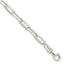 Sterling Silver Polished Paperclip 7.25in Bracelet