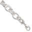 Sterling Silver Polished Flat Fancy Link Bracelet