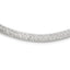 Sterling Silver Polished and Textured 8mm Flat Herringbone 18in Necklace
