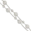 Laser Beaded Two-Strand Bracelet in Sterling Silver, 7.7mm, 7 Inch - Sophia Jewelers