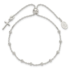 Sterling Silver Adjustable Rosary Bracelet