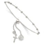 St. Benedict Rosary Bracelet in Sterling Silver, 3mm Adjustable - Sophia Jewelers