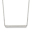 Sterling Silver Polished Slide Bar Necklace