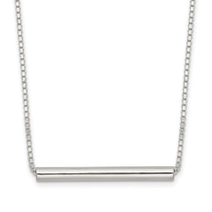 Sterling Silver Polished Slide Bar Necklace