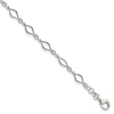 Sterling Silver 5mm Fancy Link Bracelet