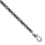 Men's Byzantine Chain Bracelet in Sterling Silver, 3.8mm, 8 Inch - Sophia Jewelers