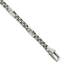 Men's Box Chain Bracelet in Sterling Silver, 7.5mm Brushed, 8.5 Inch - Sophia Jewelers
