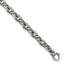 Men's Cable Link Chain Bracelet in Sterling Silver, 7.3mm, 8.5 Inch - Sophia Jewelers