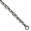 Men's Fancy Cable Link Chain Bracelet in Sterling Silver, 8.2 Inch - Sophia Jewelers