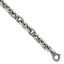 Men's Cable Link Chain Bracelet in Sterling Silver, 9.5mm, 8.5 Inch - Sophia Jewelers