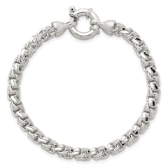 Sterling Silver Polished 5.65mm Fancy Link 7.5 Inch Bracelet