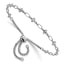 Cross and Rectangle Link Bolo Bracelet in Sterling Silver, 4.3mm - Sophia Jewelers