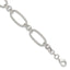 Twisted Fancy Oval Link Bracelet in Sterling Silver, 12mm, 7.5 Inch - Sophia Jewelers