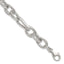Triple and Twisted Link Bracelet in Sterling Silver, 11.6mm, 8 Inch - Sophia Jewelers