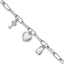 Cubic Zirconia Paperclip Link Toggle Bracelet in Sterling Silver, 13.3mm, 7.5 Inch - Sophia Jewelers