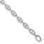 Cubic Zirconia Anchor/Mariner Link Bracelet in Sterling Silver, 5.9mm, 7.2 Inch - Sophia Jewelers