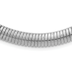 Sterling Silver Rhodium-plated Polished 9mm Cubetto 17.5 inch Necklace