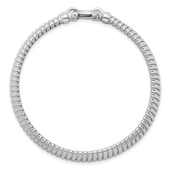 Sterling Silver Rhodium-plated Polished 9mm Cubetto 7.5 inch Bracelet