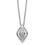 Marquise Oval Cubic Zirconia Fancy Necklace in Sterling Silver, 18 Inch - Sophia Jewelers