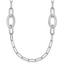 Paperclip Chain Necklace in Sterling Silver, 6.5mm Brushed, 24 Inch - Sophia Jewelers