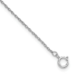 Sterling Silver Polished 1.2mm Rope Chain