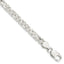 Byzantine Bracelet in Sterling Silver, 6.5mm Diamond-Cut, 8 Inch - Sophia Jewelers