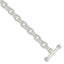 Fancy Cable Toggle Link Bracelet in Sterling Silver, 6.45mm, 7.8 Inch - Sophia Jewelers