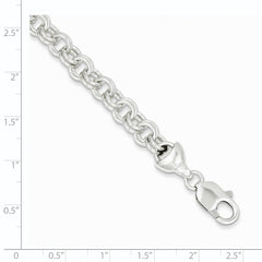 Sterling Silver 7.5inch Double Link Bracelet
