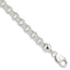 Double Link Charm Bracelet in Sterling Silver, 9mm, 7.5 Inch - Sophia Jewelers