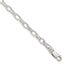 Paperclip Fancy Link Bracelet in Sterling Silver, 6mm, 7.5 Inch - Sophia Jewelers
