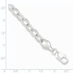 Sterling Silver 8.5inch Fancy Link Bracelet