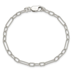 Sterling Silver 7.5inch Fancy Link Bracelet