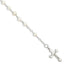 Sterling Silver and FW Cultured Pearl Rosary 7.5 inch Bracelet - Sophia Jewelers