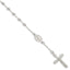 Single Decade Rosary Beaded Bracelet in Sterling Silver, 7.5 Inch - Sophia Jewelers