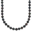 Sterling Silver Black Freshwater Cultured Pearl Necklace 4-5mm